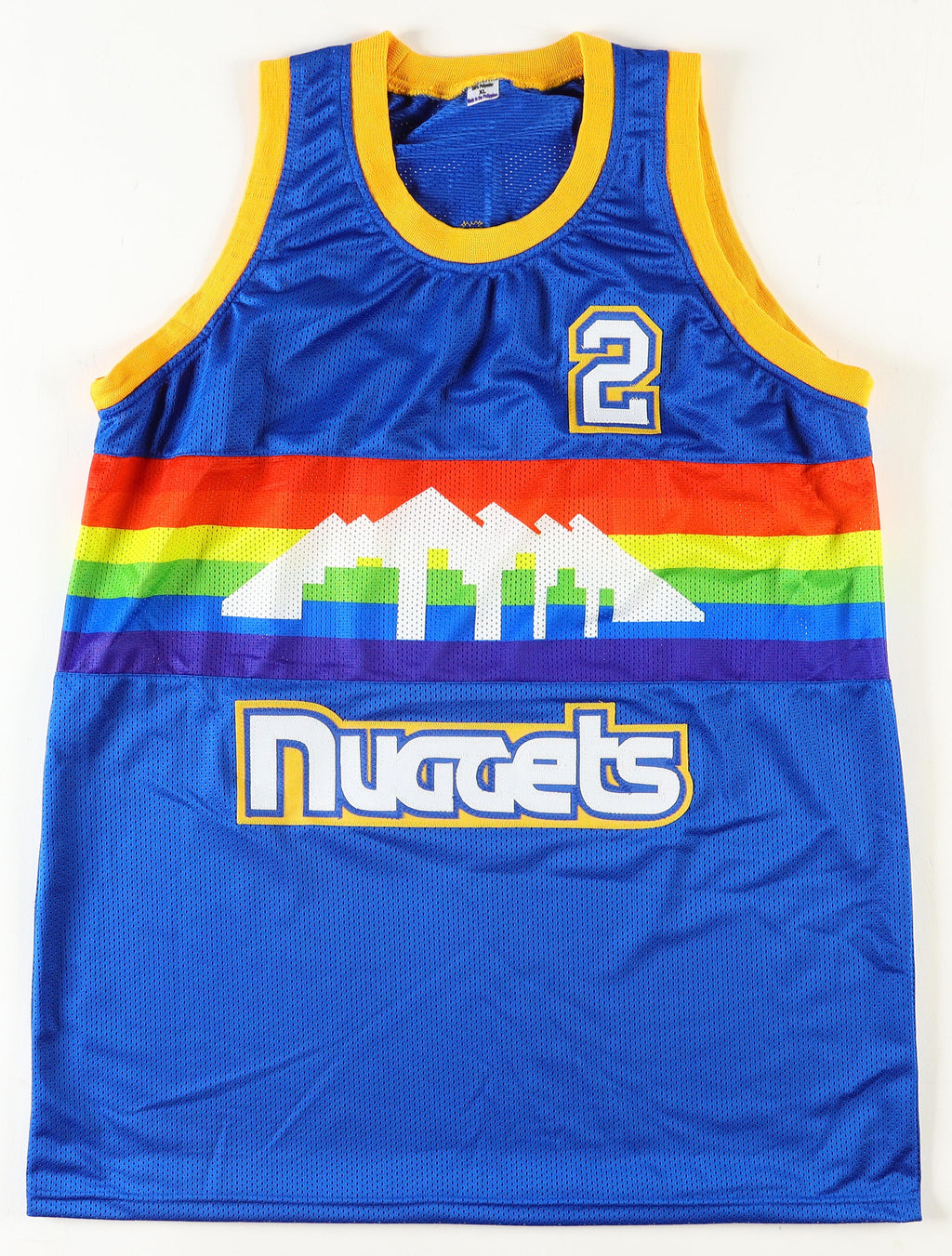 Alex English Signed Jersey Inscribed "HOF 97" (JSA)