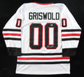 Chevy Chase Signed Jersey (Beckett) "National Lampoon's Christmas Vacation" - Chicago Blackhawks Jersey